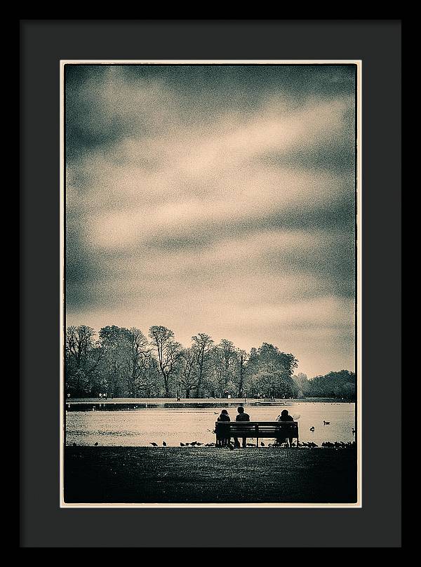 Resting in Hyde Park - Framed Print