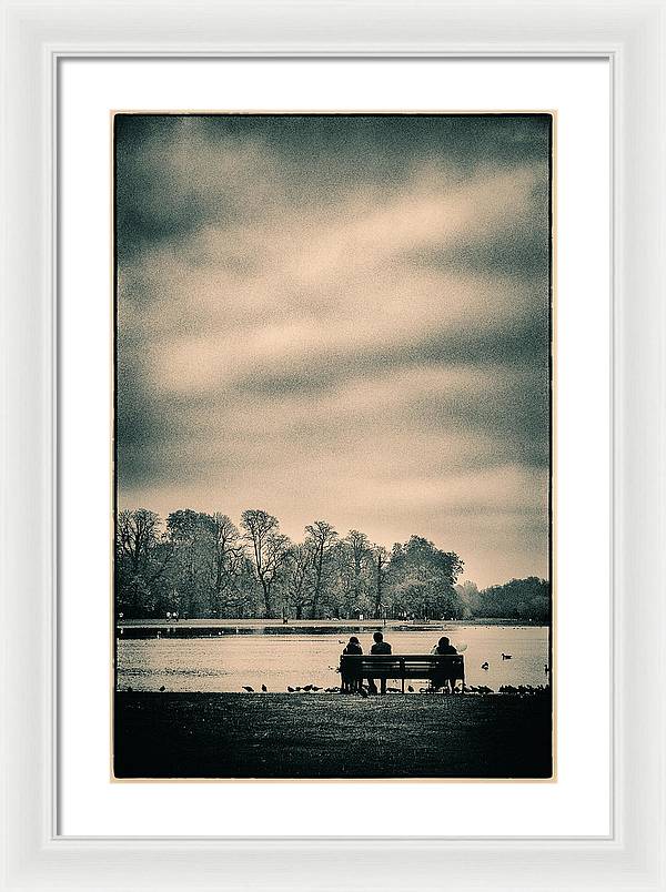 Resting in Hyde Park - Framed Print