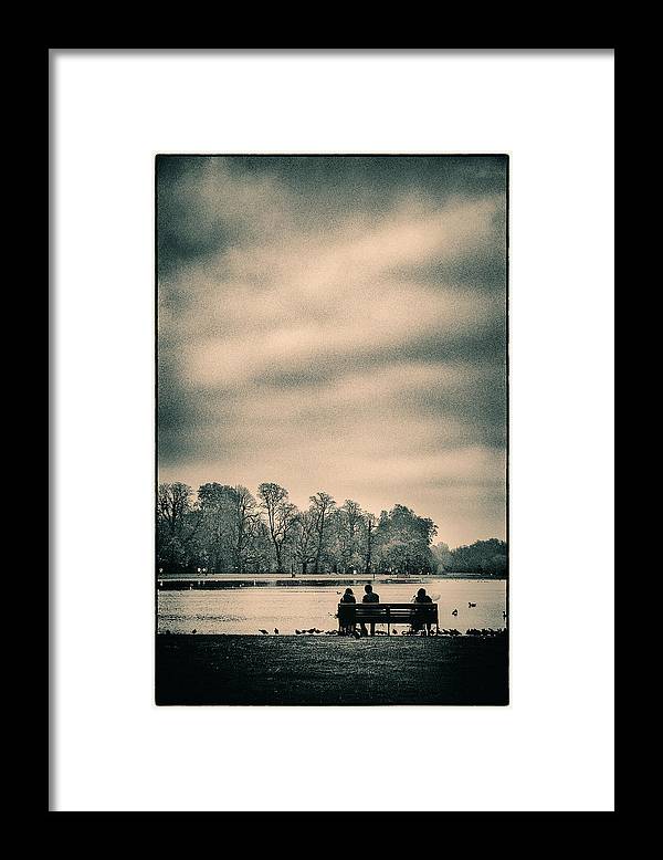 Resting in Hyde Park - Framed Print