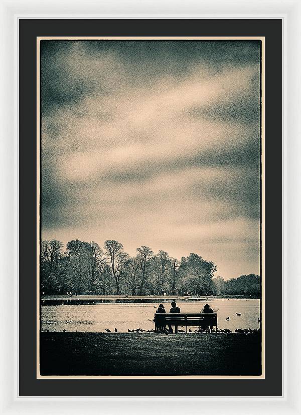 Resting in Hyde Park - Framed Print