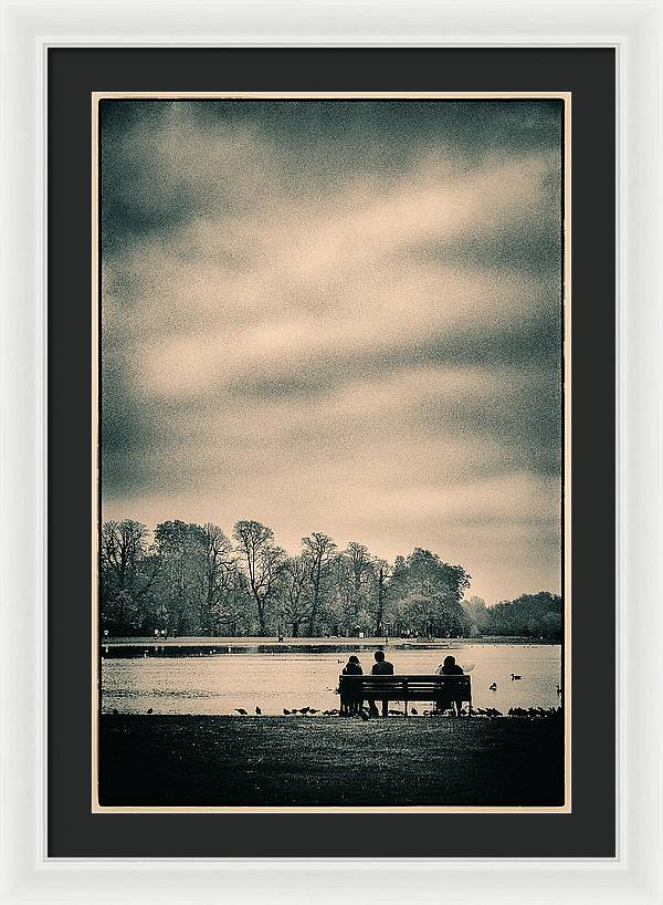 Resting in Hyde Park - Framed Print