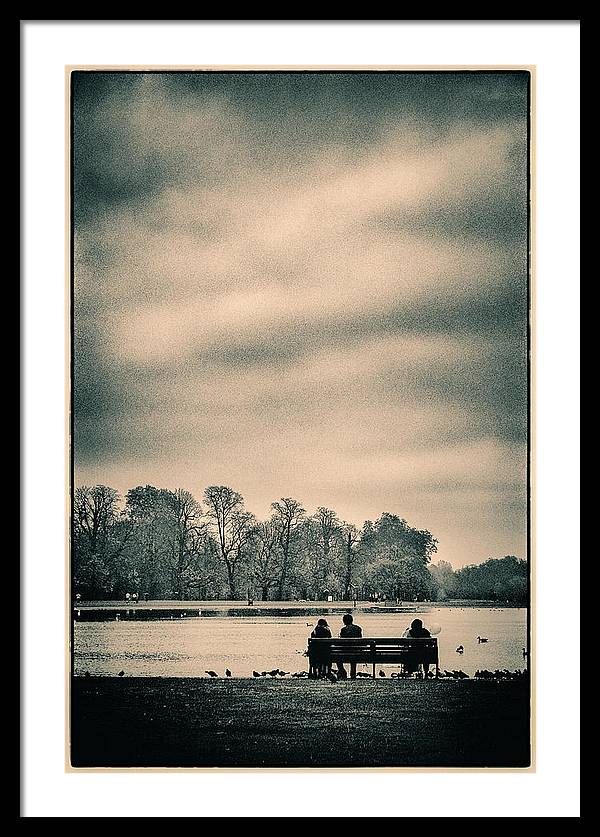 Resting in Hyde Park - Framed Print