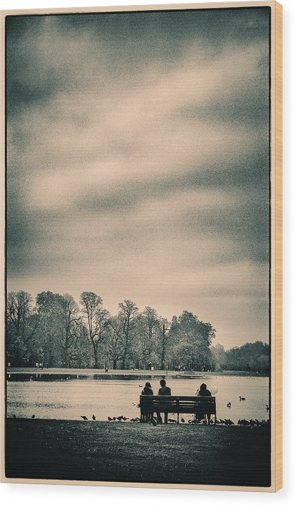 Resting in Hyde Park - Wood Print