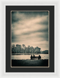 Resting in Hyde Park - Framed Print