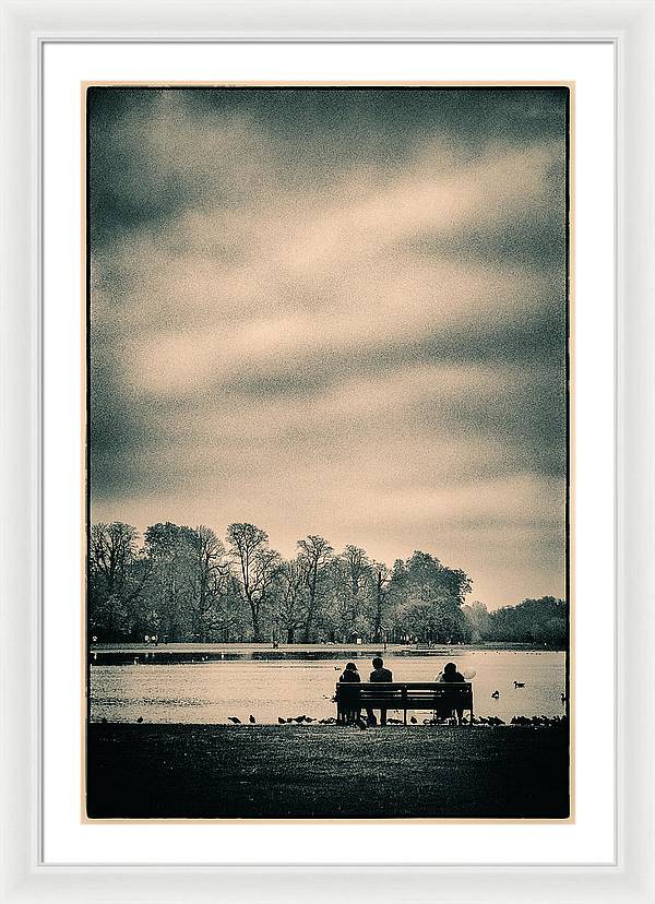 Resting in Hyde Park - Framed Print