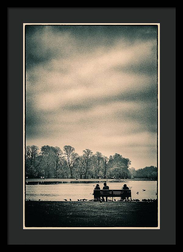 Resting in Hyde Park - Framed Print