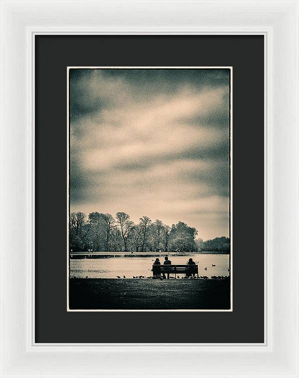 Resting in Hyde Park - Framed Print