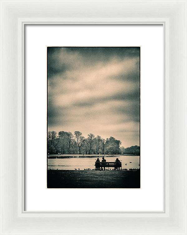 Resting in Hyde Park - Framed Print