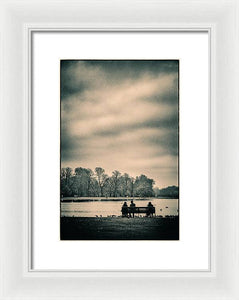 Resting in Hyde Park - Framed Print