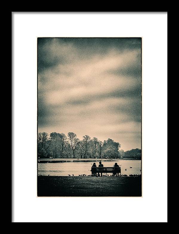 Resting in Hyde Park - Framed Print