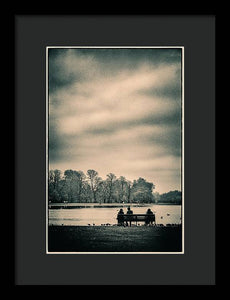 Resting in Hyde Park - Framed Print