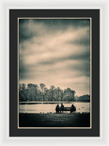 Resting in Hyde Park - Framed Print