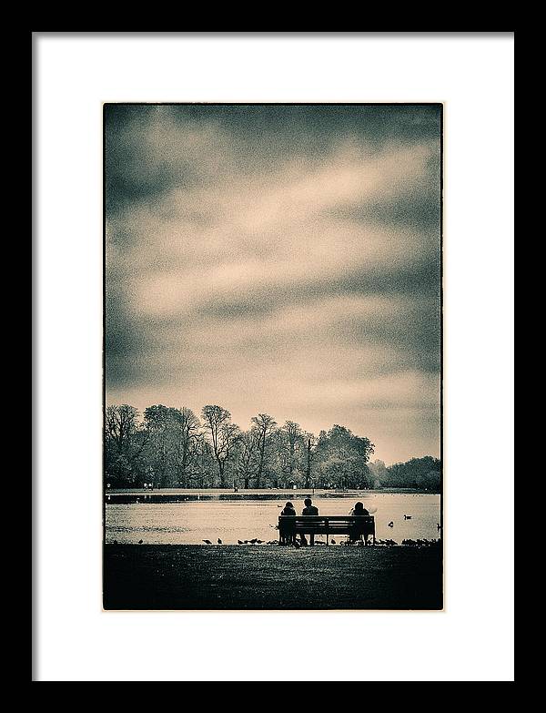 Resting in Hyde Park - Framed Print