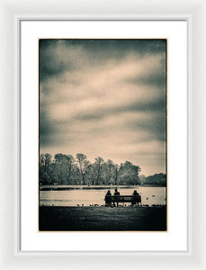 Resting in Hyde Park - Framed Print