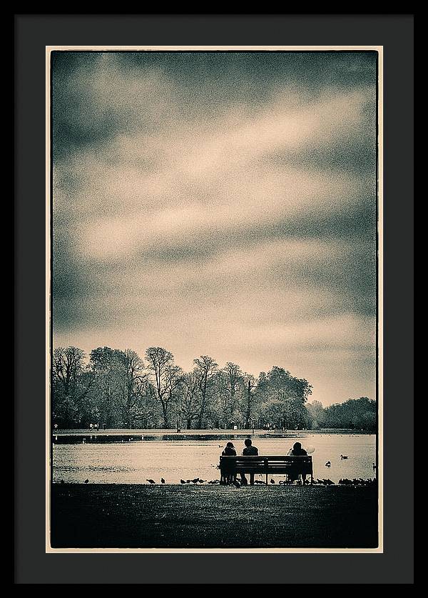 Resting in Hyde Park - Framed Print