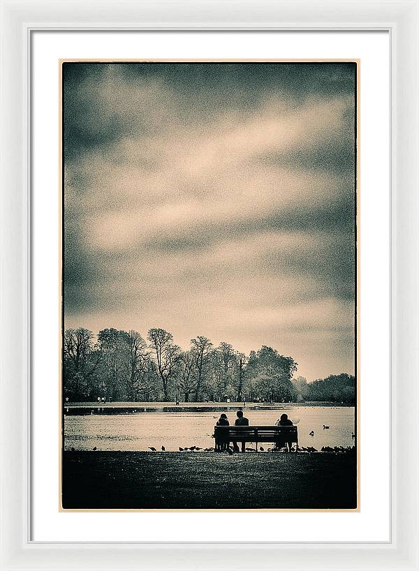 Resting in Hyde Park - Framed Print