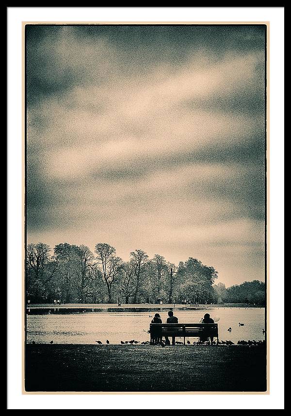 Resting in Hyde Park - Framed Print