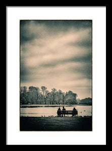 Resting in Hyde Park - Framed Print