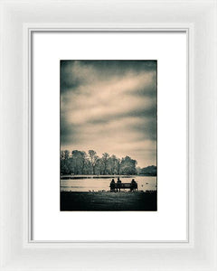 Resting in Hyde Park - Framed Print