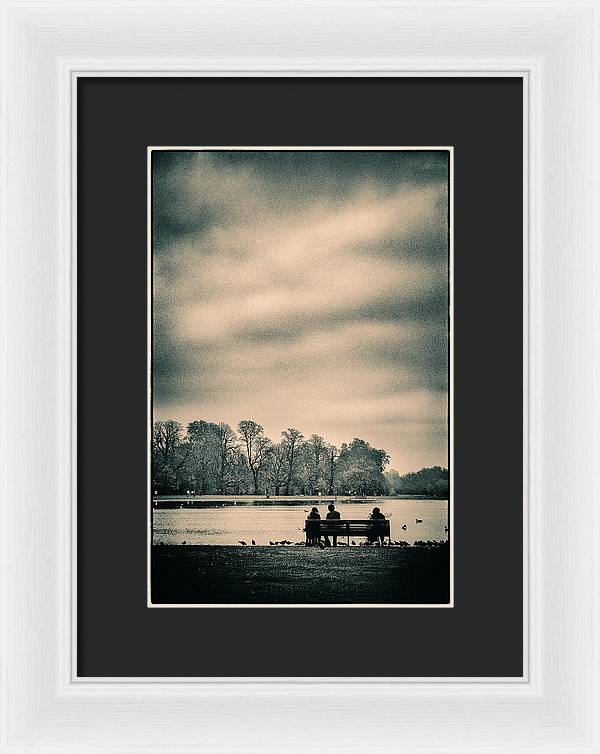 Resting in Hyde Park - Framed Print