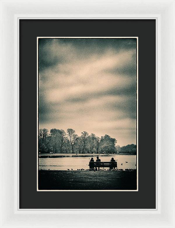 Resting in Hyde Park - Framed Print