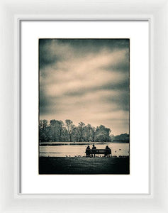 Resting in Hyde Park - Framed Print