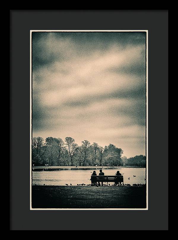 Resting in Hyde Park - Framed Print