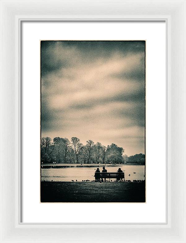 Resting in Hyde Park - Framed Print