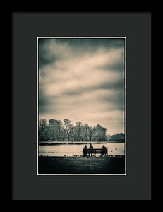 Resting in Hyde Park - Framed Print