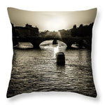 Load image into Gallery viewer, River Views on the Seine - Throw Pillow
