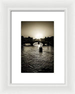 Load image into Gallery viewer, River Views on the Seine - Framed Print
