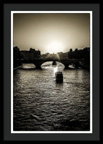 Load image into Gallery viewer, River Views on the Seine - Framed Print
