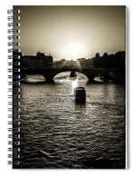 Load image into Gallery viewer, River Views on the Seine - Spiral Notebook

