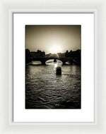 Load image into Gallery viewer, River Views on the Seine - Framed Print
