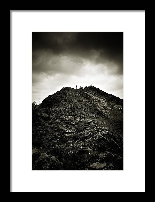 Rocky Pathway to Scotland - Framed Print