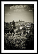 Load image into Gallery viewer, Sacre Coeur Basilica as seen from Temple de la Sibylle. - Framed Print
