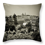Load image into Gallery viewer, Sacre Coeur Basilica as seen from Temple de la Sibylle. - Throw Pillow

