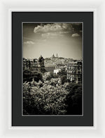 Load image into Gallery viewer, Sacre Coeur Basilica as seen from Temple de la Sibylle. - Framed Print
