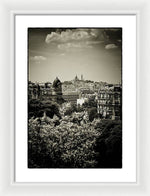 Load image into Gallery viewer, Sacre Coeur Basilica as seen from Temple de la Sibylle. - Framed Print

