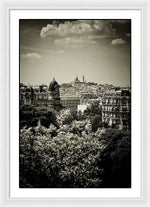 Load image into Gallery viewer, Sacre Coeur Basilica as seen from Temple de la Sibylle. - Framed Print
