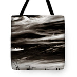 Load image into Gallery viewer, Sky Wisps and Cranes - Tote Bag
