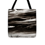 Load image into Gallery viewer, Sky Wisps and Cranes - Tote Bag
