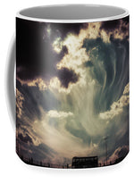 Load image into Gallery viewer, Sky Wisps over a Double Decker - Mug
