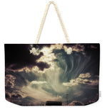 Load image into Gallery viewer, Sky Wisps over a Double Decker - Weekender Tote Bag
