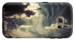 Load image into Gallery viewer, Sky Wisps over a Double Decker - Phone Case
