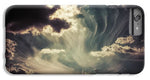 Load image into Gallery viewer, Sky Wisps over a Double Decker - Phone Case
