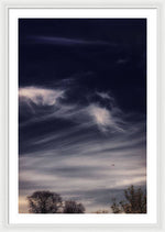 Load image into Gallery viewer, Sky Wisps planes and trees - Framed Print
