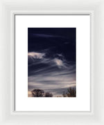 Load image into Gallery viewer, Sky Wisps planes and trees - Framed Print
