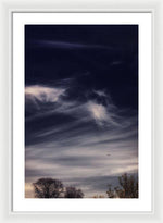 Load image into Gallery viewer, Sky Wisps planes and trees - Framed Print
