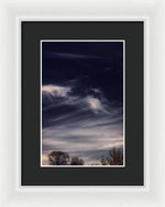 Load image into Gallery viewer, Sky Wisps planes and trees - Framed Print
